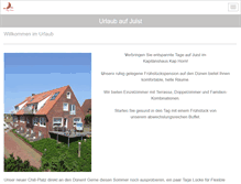 Tablet Screenshot of kap-horn-juist.de
